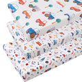 Changing Pad Cover Set 3 Pack Jersey Knit Ultra Soft for Baby Boys Girls Rocket Satellite/Car/Bus