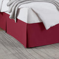 Nestl Red Heaven Bed Skirt Cal King Size - Cal King Bed Skirt 14 Inch Drop - Brushed Microfiber Bed Skirts - Hotel Quality Pleated Bed Skirt - Shrinkage & Fade Resistant