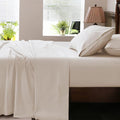Extra Deep Pocket Queen Sheets 18-24 Inch 100% Egyptian Cotton 1000 Thread Count Sateen Weave Soft Breathable 4 Pieces（Queen,Linen）