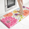 Kitchen Mats for Floor,Cushioned Rug Anti-Fatigue Mats for Kitchen Decor Accessories,Waterproof Non-Slip Mat and Rug for Office,Floor,Laundry 17.3"*39",Mutil-Pink
