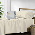 Mayfair Linen 100% Cotton Twin XL Sheet Set - 500 Thread Count Sheets Twin XL Size 3 PC Set (Ivory), Soft, Cooling, Hotel-Quality 16" Deep Pocket Sateen Weave Cotton Bedsheet for Dorm Room