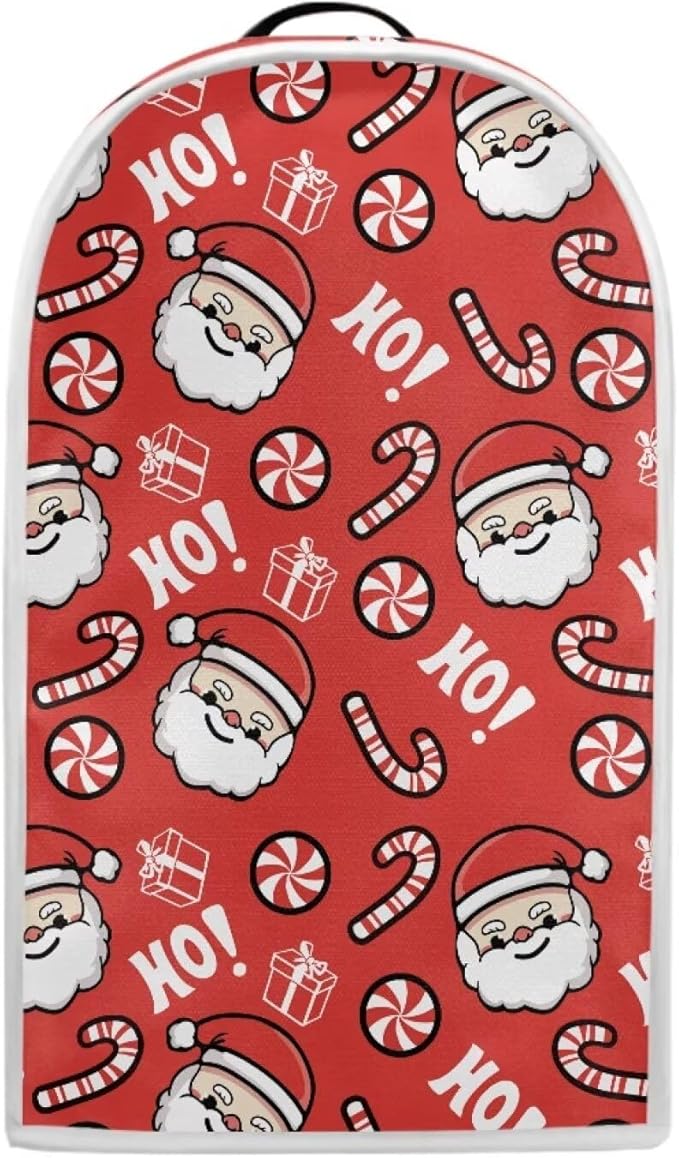Talayituse Santa Claus Candy Print Blender Dust Cover, Fingerprint Protection Cover for Stand Mixer or Coffee Machine, Christmas Decor Home Kitchen Appliance Covers for Stain Dust Resistant Supplies