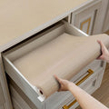 Shelf and Drawer Liner for Kitchen Cabinets Non-Adhesive, Strong Grip Non-Slip Thickened Cabinet Liners for Shelves, Waterproof Mats for Dresser Cupboard, Khaki, 17 in x 10 Feet