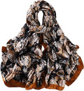 Fashion Scarves Scarf 100% Silk Feeling Scarf Silk Like Scarves Long Lightweight Sunscreen Shawls for Women