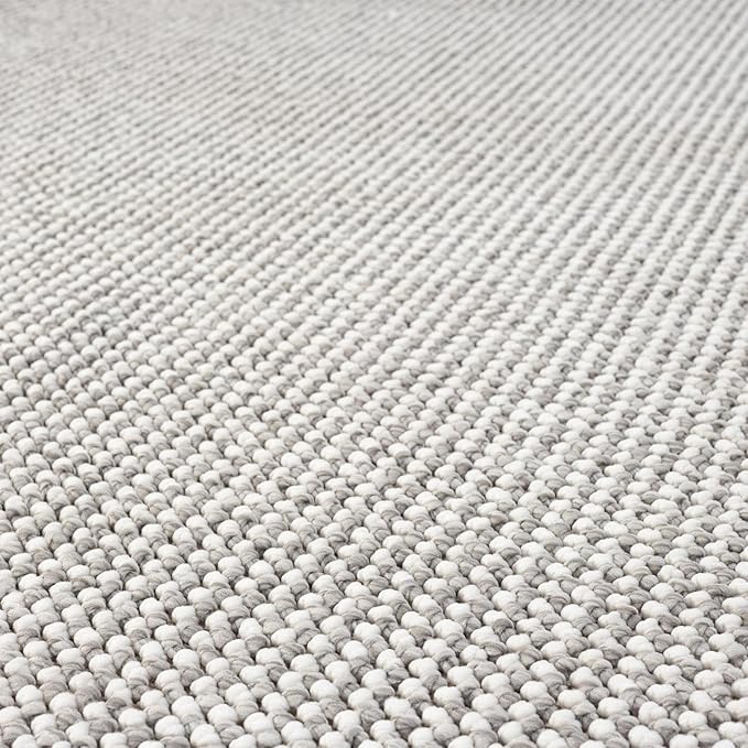 LUXE WEAVERS Solid Machine Woven Stone 5x7 Area Rug, Indoor Stain-Resistant Carpet