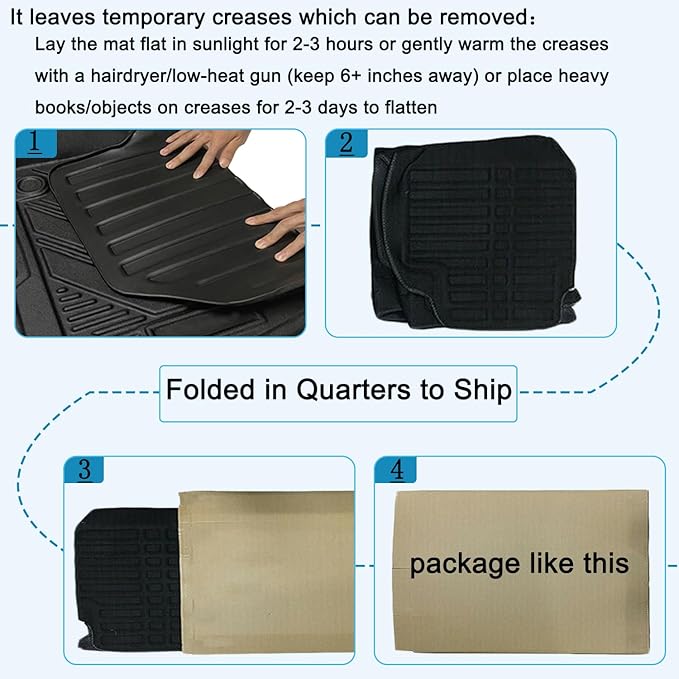 Camry Cargo Liners - All-Weather Protector 3D Custom-Fit Waterproof Durable Odorless TPO High-Raised Edge Flexible Rear Trunk Tray Floor mats Compatible with 2007-2011 Toyota Camry