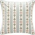 Throw Pillow Covers Pack of 1,Green Cozy Velvet Farmhouse with Flowers and Leaves Pattern Pillowcases,Decoration Square Pillows Cushion Covers for Couch Sofa Bed Car Chair,18"x18"…