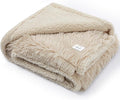 Waterproof Dog Couch Throw Blanket Beige Calming Cat Blankets for Sofa Bed Cover Fluffy Long Faux Fur Dogs Love Bed Covers Washable(Beige,XS-28x20in)