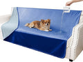 Waterproof Blanket for Couch, Leak Proof Dog Bed Blankets Reversible, Pet Throw Sofa Furniture Protector Machine Washable-52 x82,Navy Blue+Stone Blue