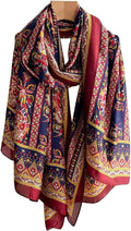 Fashion Scarves Scarf 100% Silk Feeling Scarf Silk Like Scarves Long Lightweight Sunscreen Shawls for Women