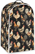 Chicken Rooster Print Blender Dust Cover, Stand Mixer or Coffee Maker Appliance Cover, Anti Fingerprint Polyester Dust Proof Stain Resistant for Blender Home Kitchen Decor