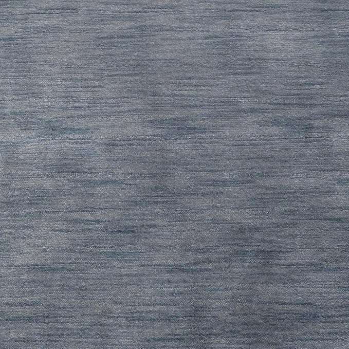 Rugsotic Carpets Hand Knotted Gabbeh Wool 3'x5' Area Rug Solid Light Blue L00111