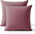 Haven & Glow Decorative Throw Pillow Cover – Square Cushion Case with Zipper | Modern Sofa, Couch & Bed Accent Pillow Covers for Living Room, Bedroom & Home Decor | 20 x 20 Inch – Violet – Pack of 2
