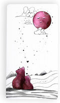 JumpOff Jo - Fitted Crib Sheet, Super Soft Breathable 100% Cotton Baby Crib Sheet for Standard Crib Mattresses and Toddler Beds, 28 in. x 52 in. - Mama Bear Pink