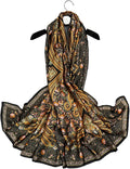 Fashion Scarves Scarf 100% Silk Feeling Scarf Silk Like Scarves Long Lightweight Sunscreen Shawls for Women