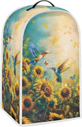 Blender Covers for Kitchen, Stand Mixer or Coffee Maker Appliance Dust Covers with Handle for Home Kitchen Decor, Sunflower Birds Print