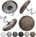 Leather Upholstery Twist Pins for Bed Skirts – 12 Pack Fabric Holders and Tacks for Sofa Covers, Armchairs, and DIY Sewing – Elegant Screw Design Upholstery Accessories (12, Brown)