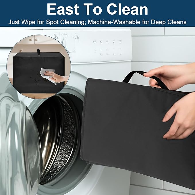 Heavy Duty Air Fryer Oven Cover for Emeril Lagasse Dual Zone 360 25QT French Door, Heat Resistant Dust Proof Protector, Waterproof Appliance Cover Fits 17.73"D x 15.37"W x 13.79"H