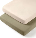 lulumoon Pack N Play Sheets: Soft & Breathable Playard Sheets for Boys and Girls - Fitted for Most Pack N Play and Playard Mattress