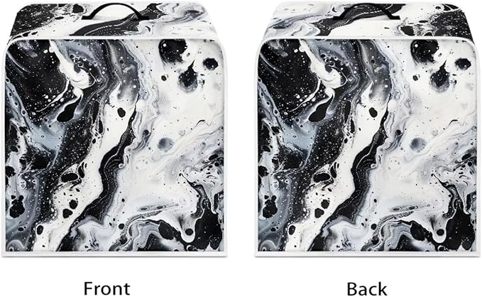 Marble Coffee Maker Cover Protector with Top Handle Washable Dustproof Small Kitchen Appliance Protector