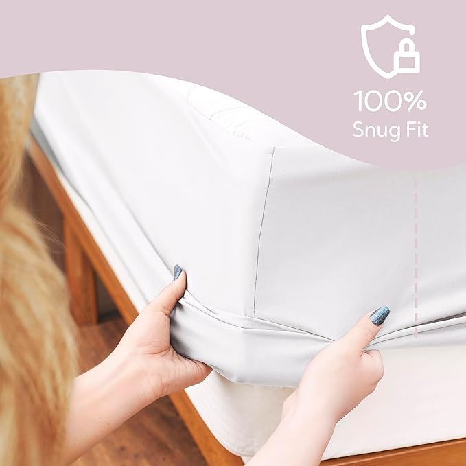 Hearth & Harbor 12 Pack Twin XL Size Quilted Fitted Mattress Pad Cover, 100% Waterproof Mattress Protectors, College Dorm Room Essentials, Deep Pocket Fitted Mattress Cover 8" - 21", White
