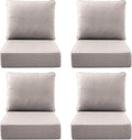 Luxury Outdoor Seat Cushion Set-22 x 24 x 6 Inch Outdoor Chair Cushions with Water Resistant & Removable Cover Outdoor Cushions for Patio Furniture Chair Sofa Couch