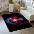 Outer Space Rug for Kids Bedroom 3x5 ft Galaxy Carpet for Boys Room Soft Non-Slip Solar System Area Rug 3D Planet Universe Rug for Living Room