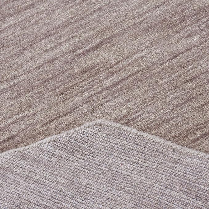 Hand Knotted Loom Wool ECO-Friendly Area Rugs - 10'x10', Octagon, Light Brown Color, Solid Plain Design, High Pile Thick Handmade Anti Skid Rugs for Living Room (L00111)