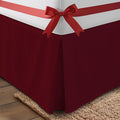 Utopia Bedding Full Bed Skirt - Soft Quadruple Pleated Ruffle - Easy Fit with 16 Inch Tailored Drop - Hotel Quality, Shrinkage and Fade Resistant (Full, Burgundy)