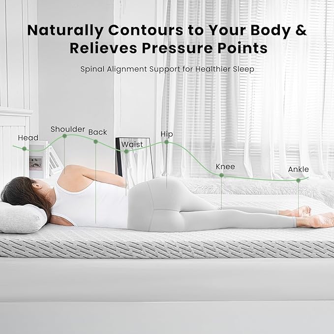 Bamboo Mattress Topper Twin XL Size 2 Inch, Cooling Gel & Bamboo Charcoal Memory Foam Mattress Topper for Back Pain Relief, Firm Dual-Layer Foam Bed Pad with Removable Cover College Dorm