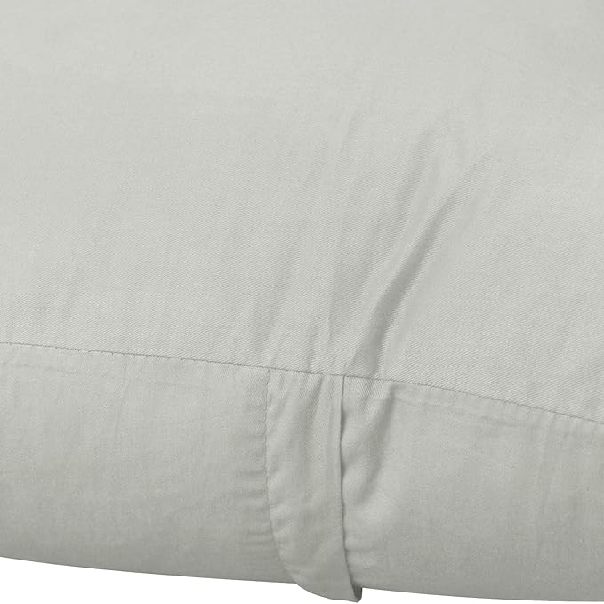 Thmyo 4-Pack 100% Cotton Comfortable Solid Decorative Throw Pillow Case Square Cushion Cover Pillowcase Sublimation Blank Pillow Covers DIY Throw Pillowcase for Sofa Bedroom(20x20 inch/ 50x50cm,Grey)
