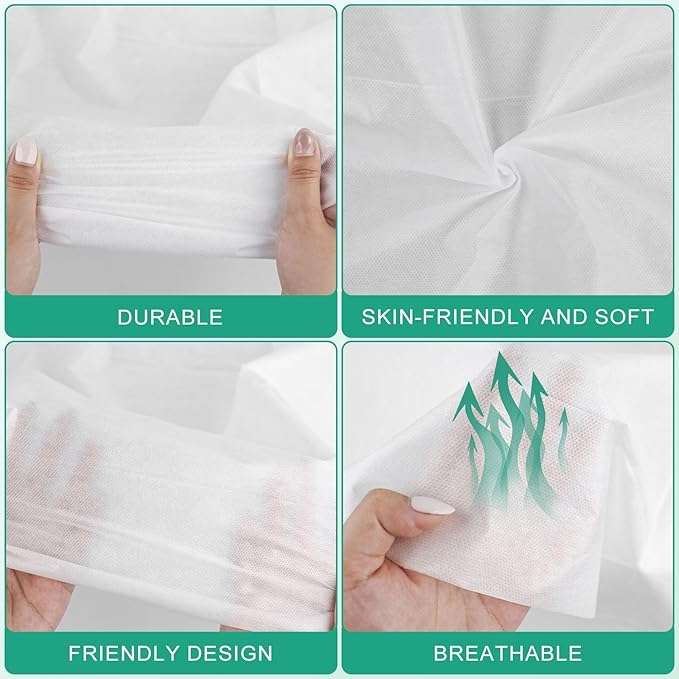 Disposable Bed Sheets 2-Pack | 8-Piece Set (87"x87" Bed Sheet, 95"x87" Quilt Cover, 20"x32" Pillow Case) Hotel & Travel Essentials Portable & Hygienic (Disposable Bed Sheets (2 Pack))
