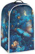 Blue Butterfly Blender Covers for Kitchen Food Processor Cover with Handle, Dust Covers for Kitchen Appliances Stand Mixer or Coffee Maker Appliance Cover for Household