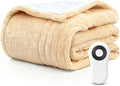 Heated Throw Blanket Electric Blanket 50"x60" Fast Heating Electric Blanket with 5 Heat Levels & 4 Hours Auto-Off Overheat Protection Cozy Soft Flannel Heated Throw Blanket