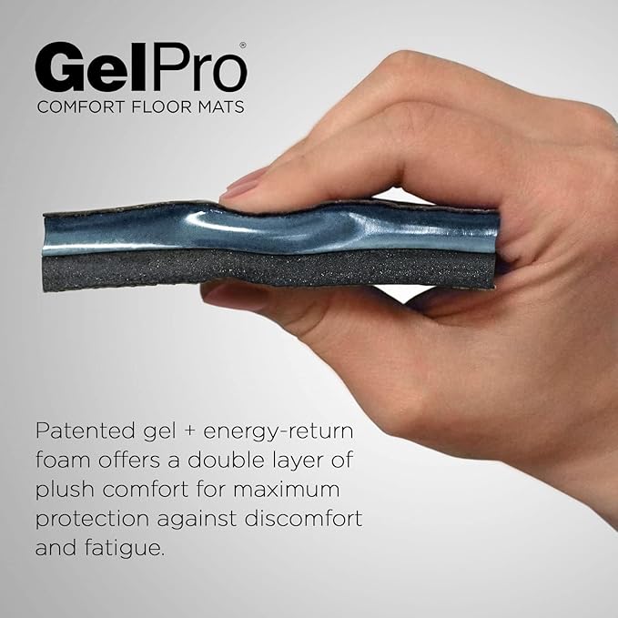 GelPro Elite Trellis Light Grey Kitchen Comfort Mat, 20" x 36