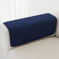 Foxdecor Couch Arm Covers Sofa Armrest Covers, Arm Chair Covers Set of 2, Non-Slip Arm Rest Cover for Sofa, Armchair Slipcovers Couch Protector (Dark Blue 24x28 inch)
