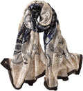 Fashion Scarves Scarf 100% Silk Feeling Scarf Silk Like Scarves Long Lightweight Sunscreen Shawls for Women