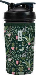 Sok It BotlSok Protein Blender Shaker Bottle Sleeve Insulated Neoprene Cover (Green Living, Fits 24oz Blender)