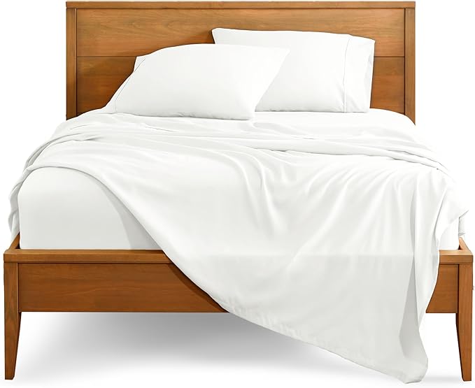 Bare Home Full Sheet Set - Luxury 1800 Ultra-Soft Microfiber Full Bed Sheets - Double Brushed - Deep Pockets - Easy Fit - 4 Piece Set - Bedding Sheets & Pillowcases (Full, Cream)