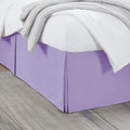 Nestl Lavender Bed Skirt Cal King Size - Cal King Bed Skirt 14 Inch Drop - Brushed Microfiber Bed Skirts - Hotel Quality Pleated Bed Skirt - Shrinkage & Fade Resistant