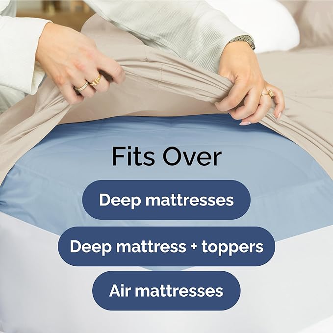Extra Deep Pocket King Sheets - 4 Piece Breathable & Cooling Bed Sheets - Hotel Luxury Bed Sheet Set - Soft, Wrinkle Free & Comfy - Easily Fits Extra Deep Mattresses - Deep Pocket Wheat Sheets Set