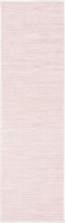 SAFAVIEH Vision Collection Runner Rug - 2'2" x 12', Pink, Modern Ombre Design, Non-Shedding & Easy to Clean, Ideal for Foyer, Hallway, Bedroom (VSN606U)