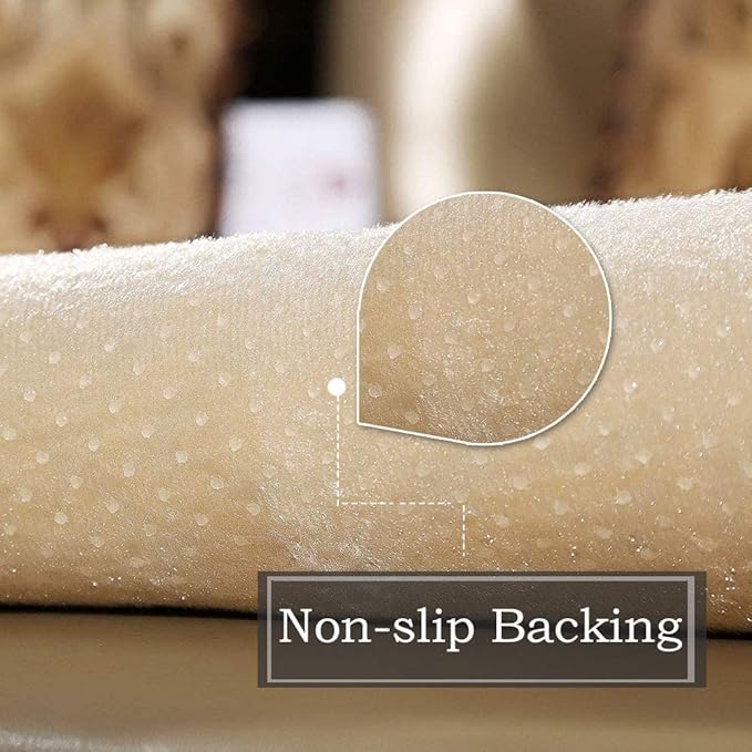 LUFEIJIASHI Luxury Couch Arm Covers,Washable Armrest Covers for Sofa,Anti Slip Recliner Chair Arm Covers Protectors for Leather Sofa Arm Cover Set of 2 (FLKF-Beige)