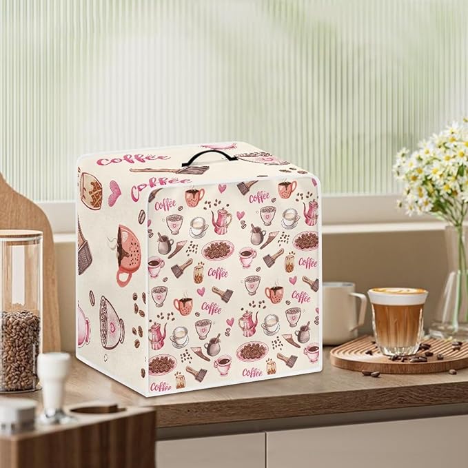 Coffee Maker Cover - Waterproof Foldable Coffee Machine Dust Cover - Washable Foldable Kitchen Appliance Protector