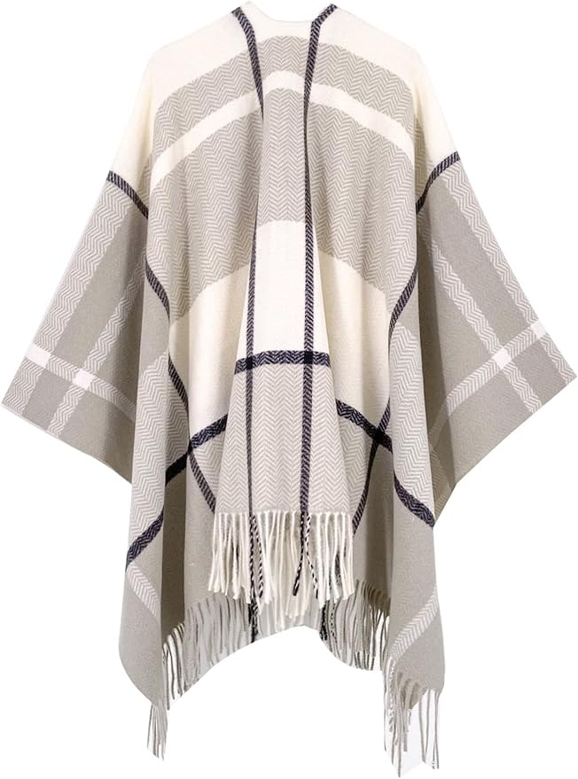 Breezy Lane Women's Shawl Wraps Warm Poncho Ruana Wrap Cardigan