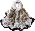 Fashion Scarves Scarf 100% Silk Feeling Scarf Silk Like Scarves Long Lightweight Sunscreen Shawls for Women