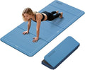 Foldable Yoga Mat Thick 10mm-WUWAN Extra Large Exercise mat, TPE Material, Non-Slip Fitness Folding Mats Easy to Carry For Home Workout Travel Pilates