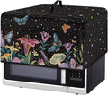 Microwave Oven Cover, Butterfly Heat-Resistant Polyester Machine Protector Decorative Kitchen Appliance Covers Waterproof Microwave Oven Cover for Most Countertop Microwaves