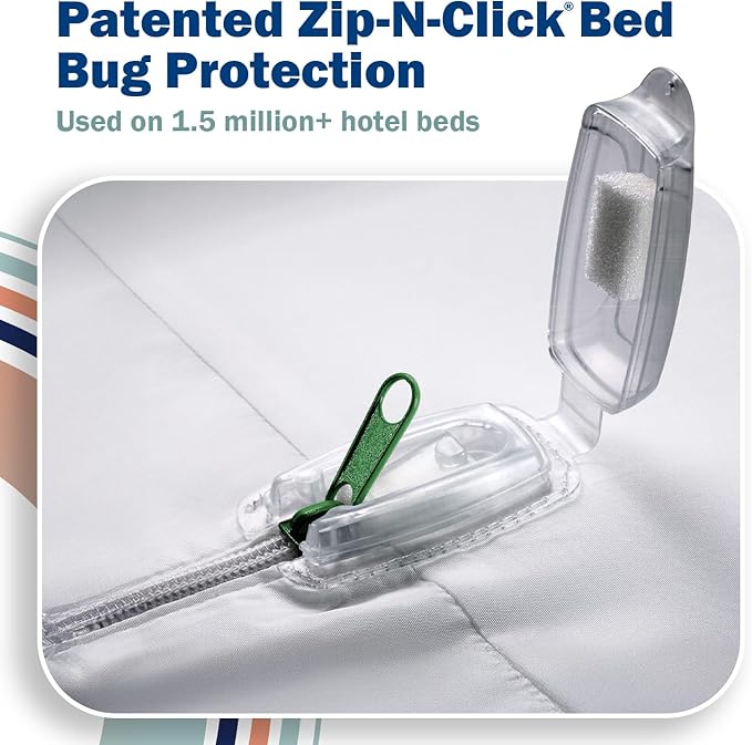 CleanRest PRO Box Spring Encasement - Ultimate Defense Against Allergens, Dust Mites, and More - Water Resistant, MicronOne Allergen Barrier, Zip-N-Click (Twin XL)