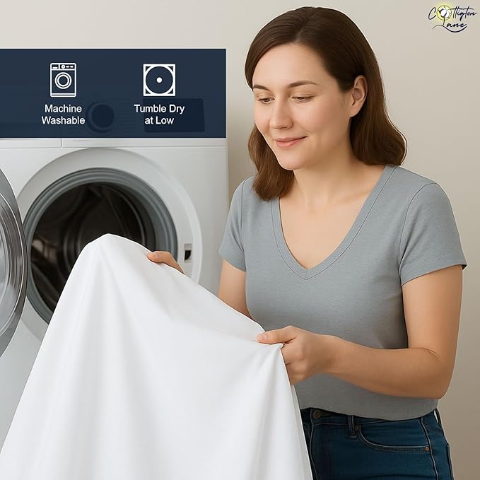 Cottington Lane Ruffled Bed Skirt King Size with Split Corner, Brushed Microfiber Hotel Quality White Dust Ruffle, 14 Inch Drop Gathered Bedskirt, Soft and Stylish, Shrinkage and Fade Resistant